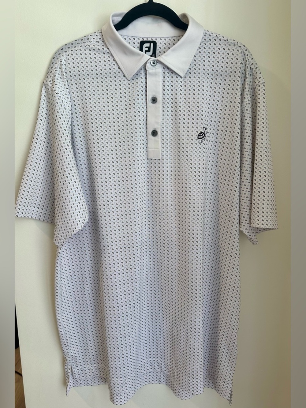 Footjoy men’s printed golf polo XL